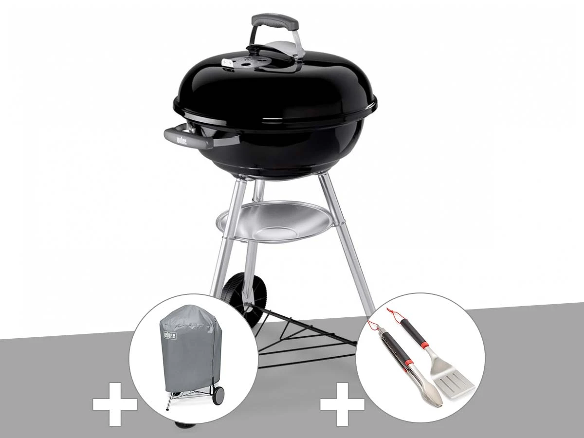 Weber BBQ Compact Kettle 47 cm + Cover + Kit bakeware|Other BBQ Tools| -  AliExpress