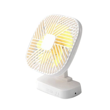 

USB Desk Fan Timing Function Three Speed Magnetic Attraction Desktop Air Cooling Fan for Office Home