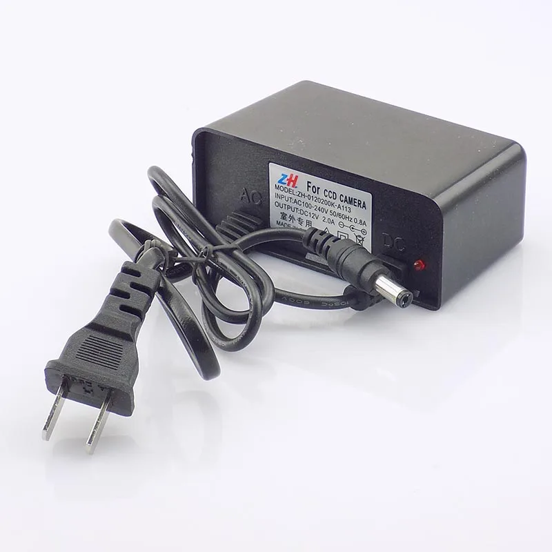 Водонепроницаемый на открытом воздухе AC/DC Питание 12V 2A 2000ma 100-240V ЕС вилка Мощность адаптер Зарядное устройство для видеонаблюдения Камера Светодиодные ленты светильник M20