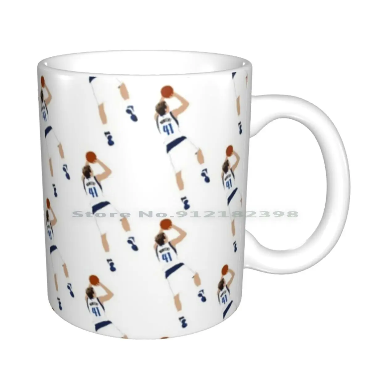 Dallas Ball Royal White Mug Coffee Mugs Girl Gift Tea Milk Cup Mugs Mavs Dirk  Nowitzki Dirk Nowitzki Luka Luka Cool Hand Luka Ma - AliExpress