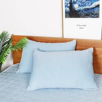 

Pillow Cover Bedding Cooling Pillowcases 2 Piece Brushed Microfiber Ultra Silky Soft Cotton Hidden Zipper Pillow Protector