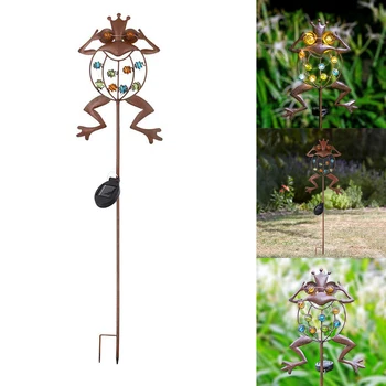 

Solar Powered Garden Light Outdoor LED Frog Ground Lamp Waterproof Landscape Lighting For Pathway Patio Yard Lawn Decorations