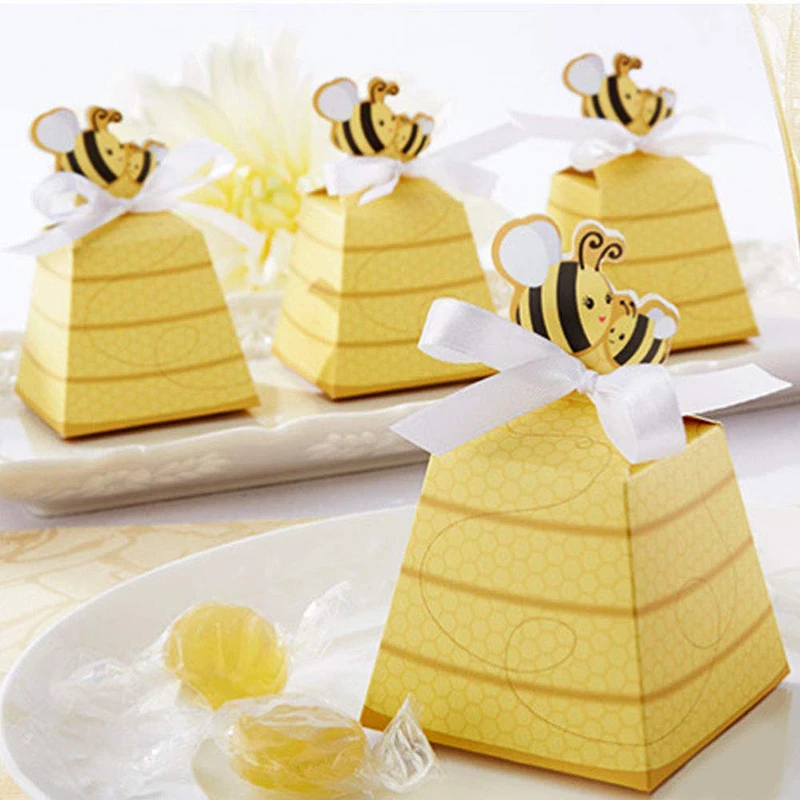 Bee Theme Birthday Decorations  Bee Themed Party Decorations - Paper Candy  Box - Aliexpress