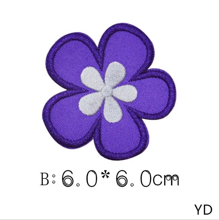 10 pcs of style 8 Новое поступление, 10 шт., Цветочная вышитая Мультяшные нашивки, железная модная шляпа, сумка для обуви, образец Аппликации, аксессуары для вышивки, сделай сам - Цвет: 10 pcs of style 8