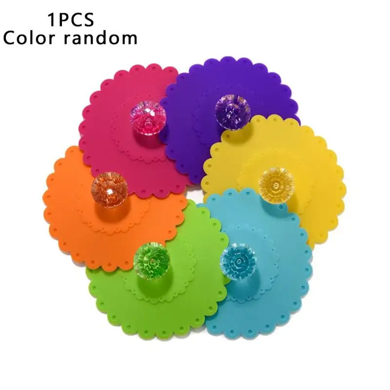 

1/5 Pcs Silicone Cup Lid For Home Coffee Glass Bowl Drinking Seals Anti-dust Safe Reusable Cover Cup Mug Suction
