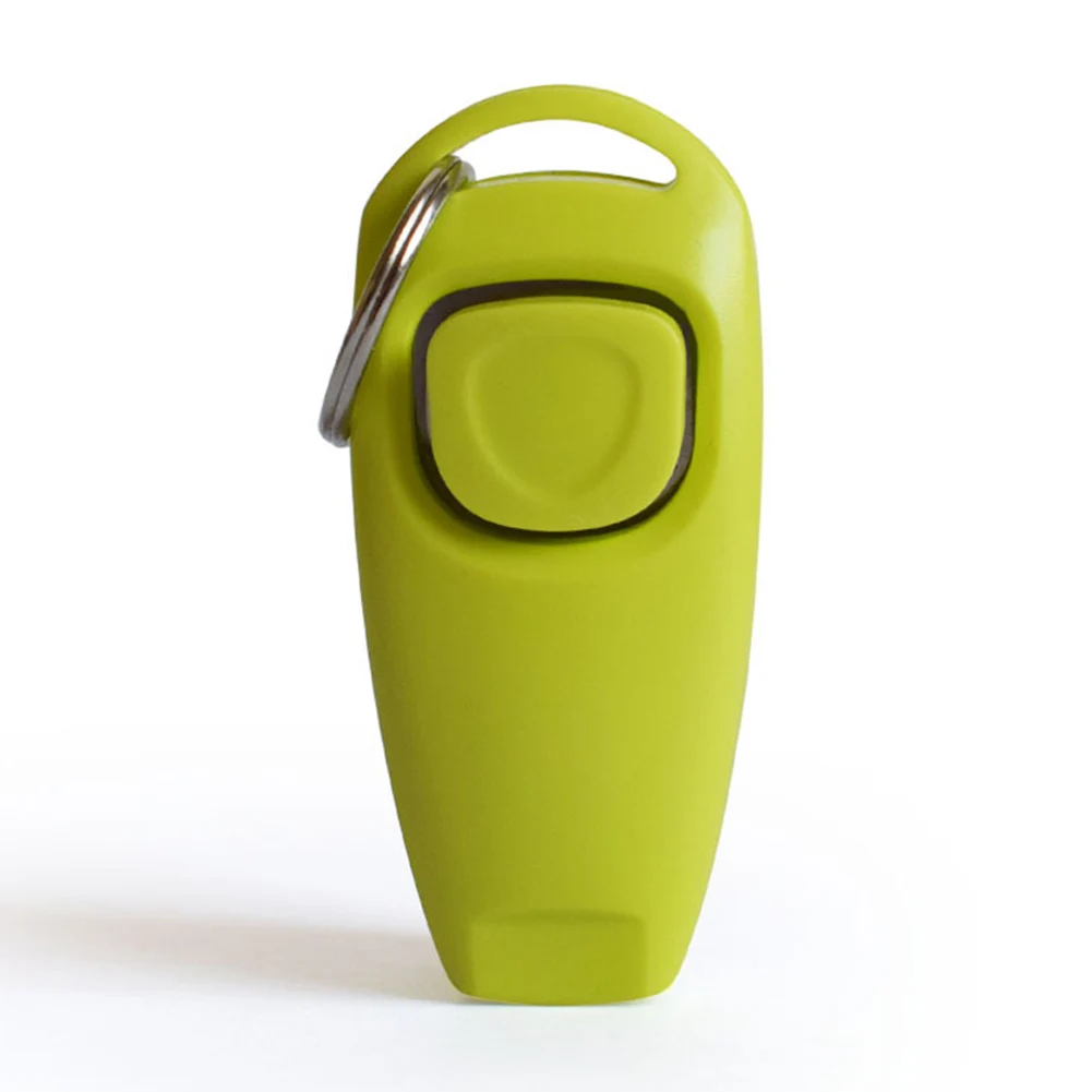 Light Green Комбо кликер для собак и свисток, дрессировщик животных нажмите щенка с направляющим, с кольцом для ключей 889 - Цвет: Light Green