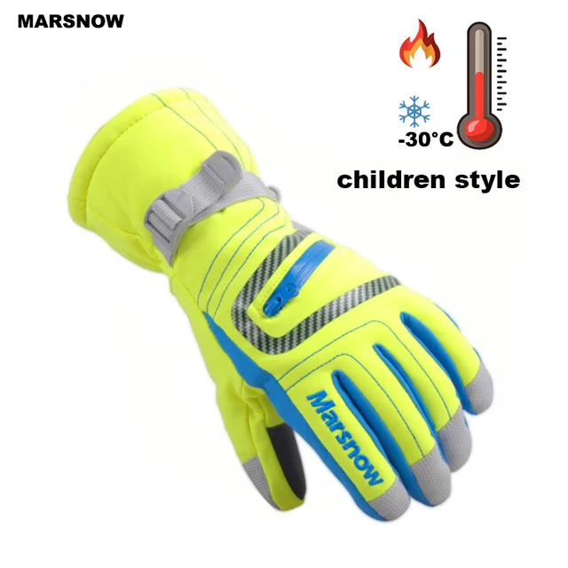 US $9.25 SG19K Winter Children's Waterproof Snow Gloves Outdoor Kid's Skiing gloves Snowboarding Gloves For 