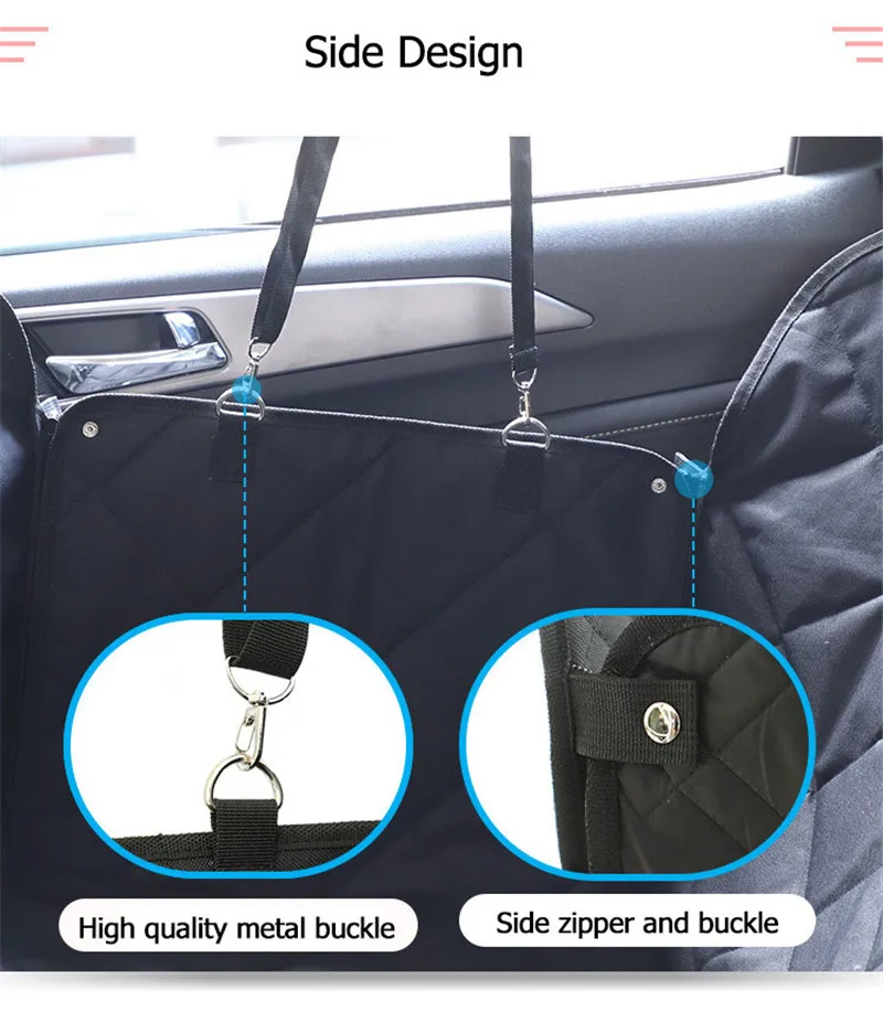 Car Pet Seat Covers Waterproof Back Bench Seat 600D Oxford Car Interior Travel Accessories Car Seat Covers Mat for Pets Dog (6)