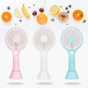 

Handheld portable USB rechargeable tennis racket desktop handheld fan outdoor portable office mute multifunctional small fan