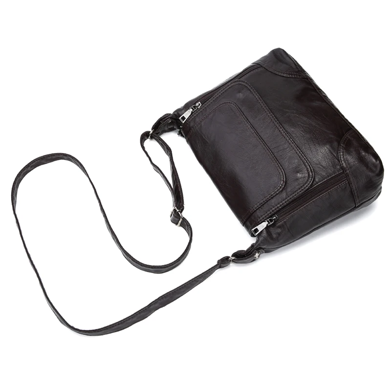 Annmouler Brand Women Shoulder Bag Designer Crossbody Bag Soft Washed Leather Messenger Luxury Handbags Women Bags Sac A Mai crossbody bag,women shoulder bag,women messenger bag