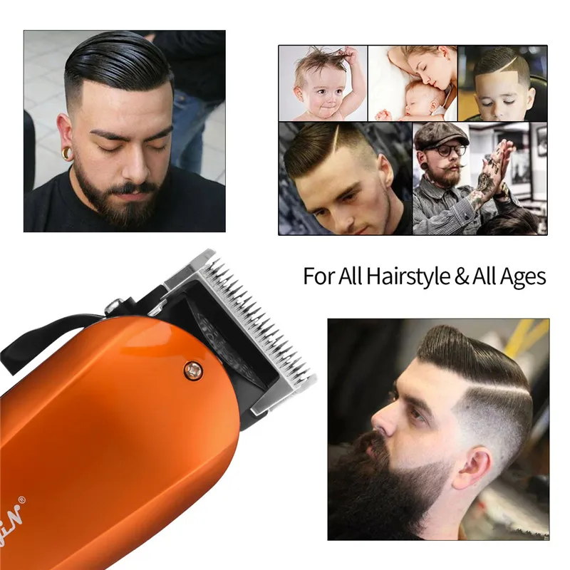 Billig Power Kemei Professional Hair Clipper Elektrische Haar Trimmer Maschine Haar Schneiden Bart Rasiermesser Haarschnitt maquina de cortar cabelo 44