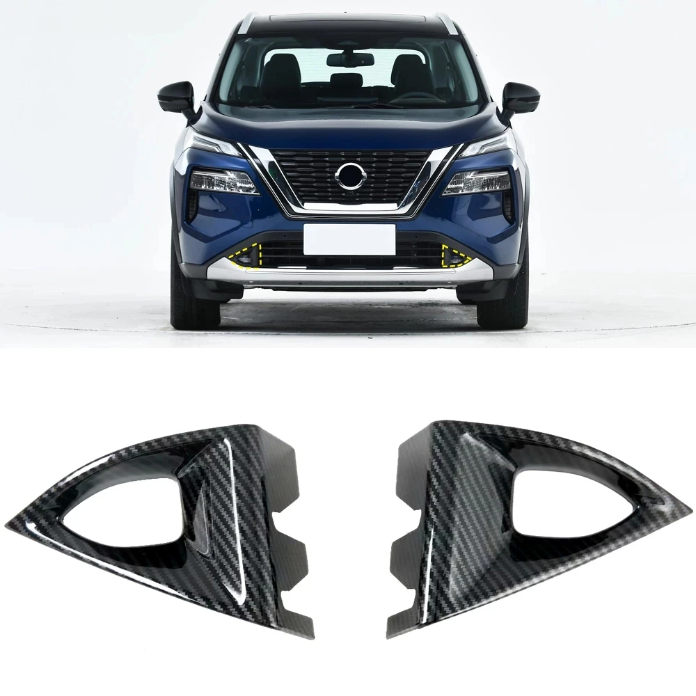 

ABS Chrome Front Fog Lamp Light Cover Trim For Nissan Rogue X-trail Xtrail T33 2021 2022 Exterior Car Styling Accessories