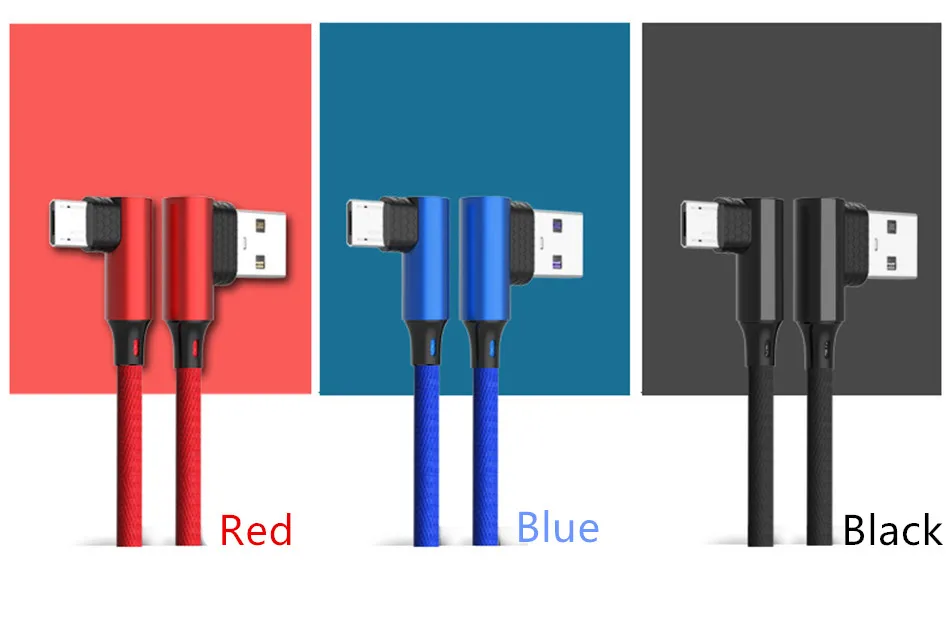 1 метр Micro USB кабель Быстрая зарядка Черный Красный Синий для Xiaomi Redmi Note 5 Pro Android Мобильный кабель передачи данных телефона для samsung S7