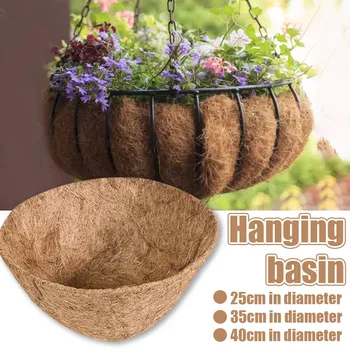 

Fiber Replacement Liner For Plastic Flower Pots Orchid Flower Pots Balcony Planting Coconut Palm Wall Hanging Flower Pot #25