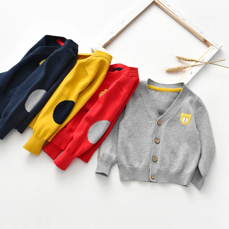 

Europe And America Childrenswear 2019 Autumn And Winter New Style CHILDREN'S Sweater Children Cardigan Coat Pure Cotton