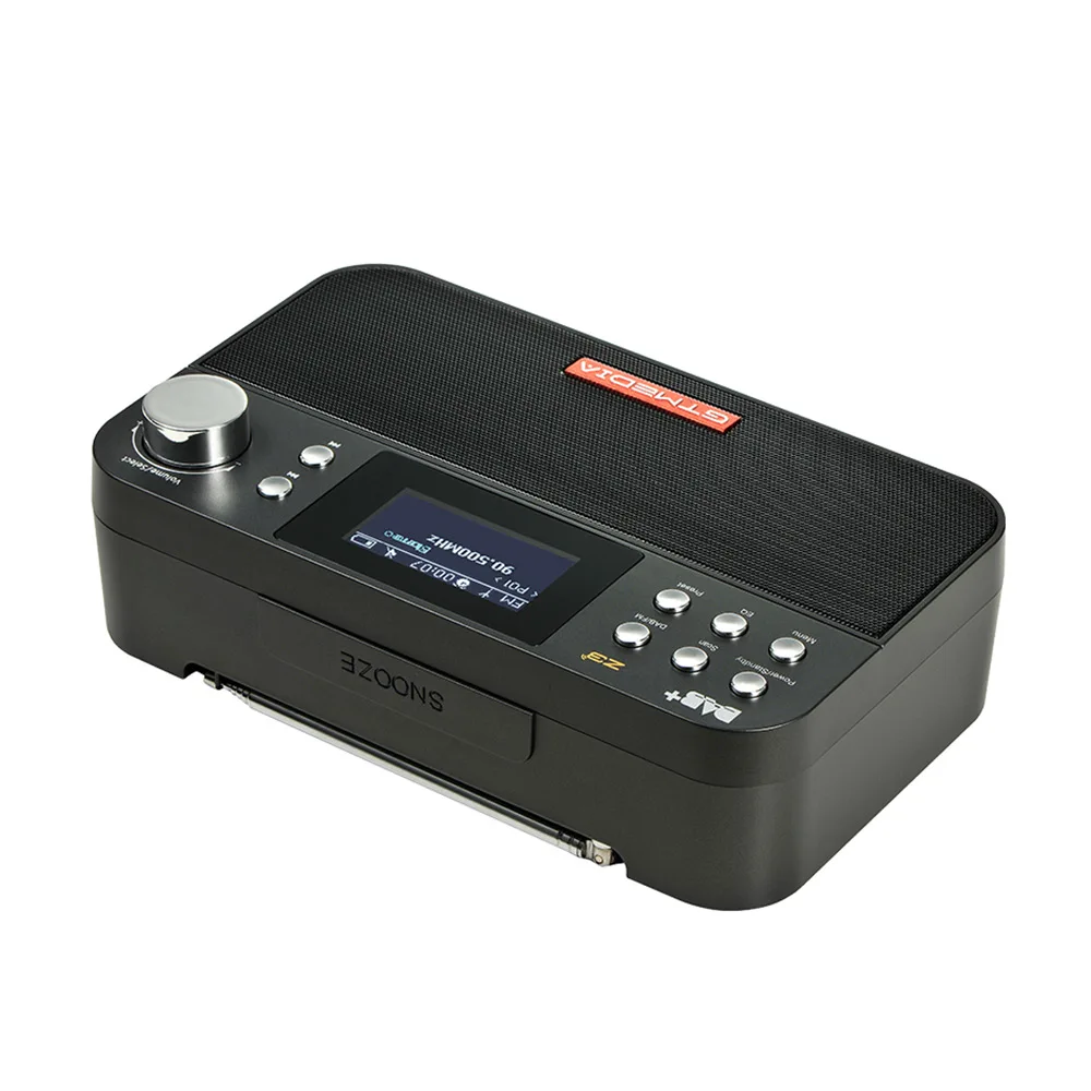 GTmedia Z3 DAB+ FM цифровое радио портативный USB Перезаряжаемый Аккумулятор с двумя динамиками 2,4 ''TFT-LCD черно-белый дисплей