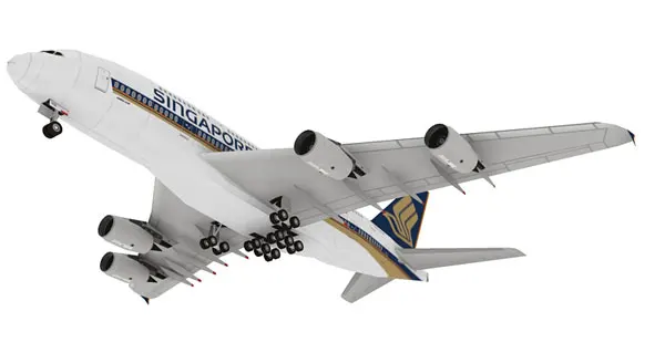 Австралия ОАЭ Сингапур Airbus A380 пассажирский самолет Бумажная модель Airbus A380 заказчик