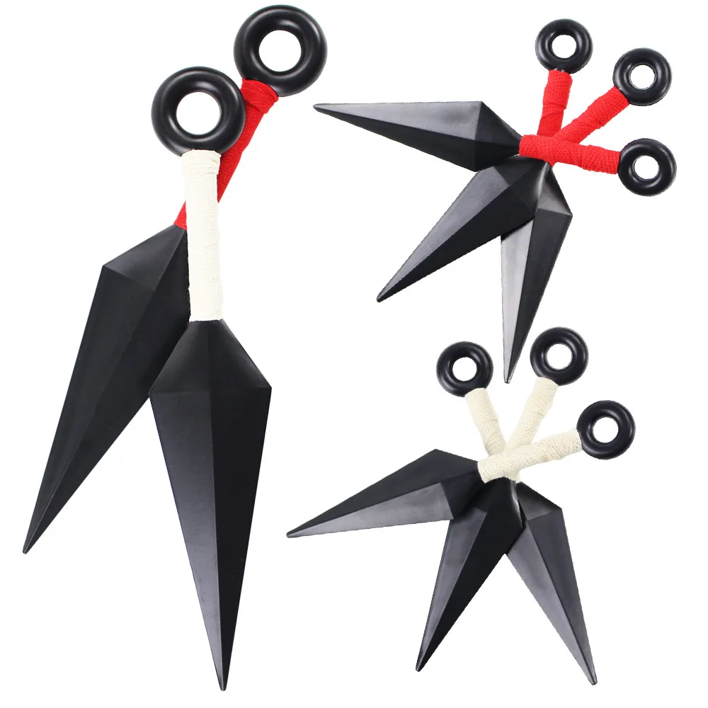 Cartoon Anime Naruto Kakashi Uchiha Kunai Akatsuki Hatake Itachi Cosplay Props Weapon Plastic Collection Model Figures Toy Gift | Игрушки и