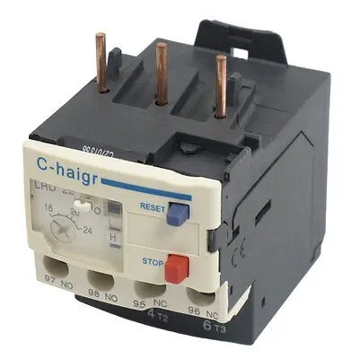 

3 Pole AC 16A - 24A Electric Thermal Overload Relay 1 NO 1 NC Oeson