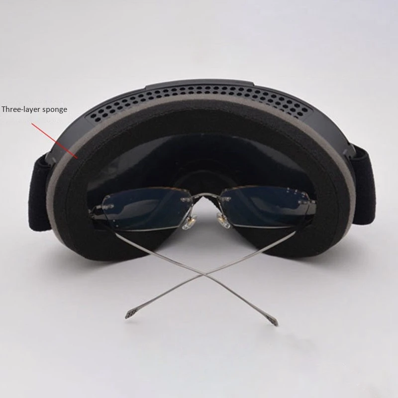 Ski Glasses Double Anti-Fog Large Spherical Large Field of View Anti-UV Ski Goggles Mountaineering Goggles