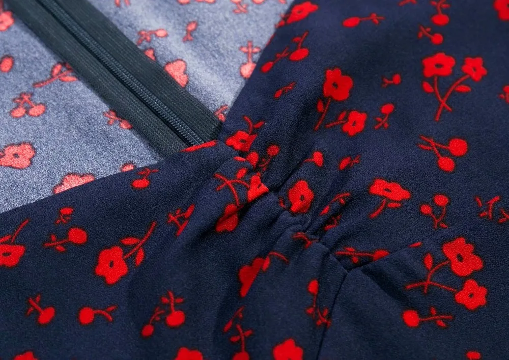 Bazaleas Франция цветочный принт фиолетовый vestidos повседневное легкое милое декольте женское мини платье модные платья