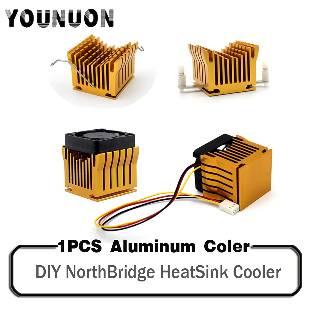 1 Piece DIY Northbridge Heatsink Cooler 40mm Fan 12V 40x40x10mm 40x40x20mm Cooling Fan aluminum heatsink radiator cooling fan