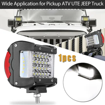 

44000LM LED Work Light 7000K 4Inch Boats Tractor Lamp Waterproof Yachts