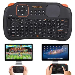 Teclado sem fio do jogo 2.4g rato do ar com teclado sem fio touchpad handheld trabalho para o pc smart tv controle remoto tablet