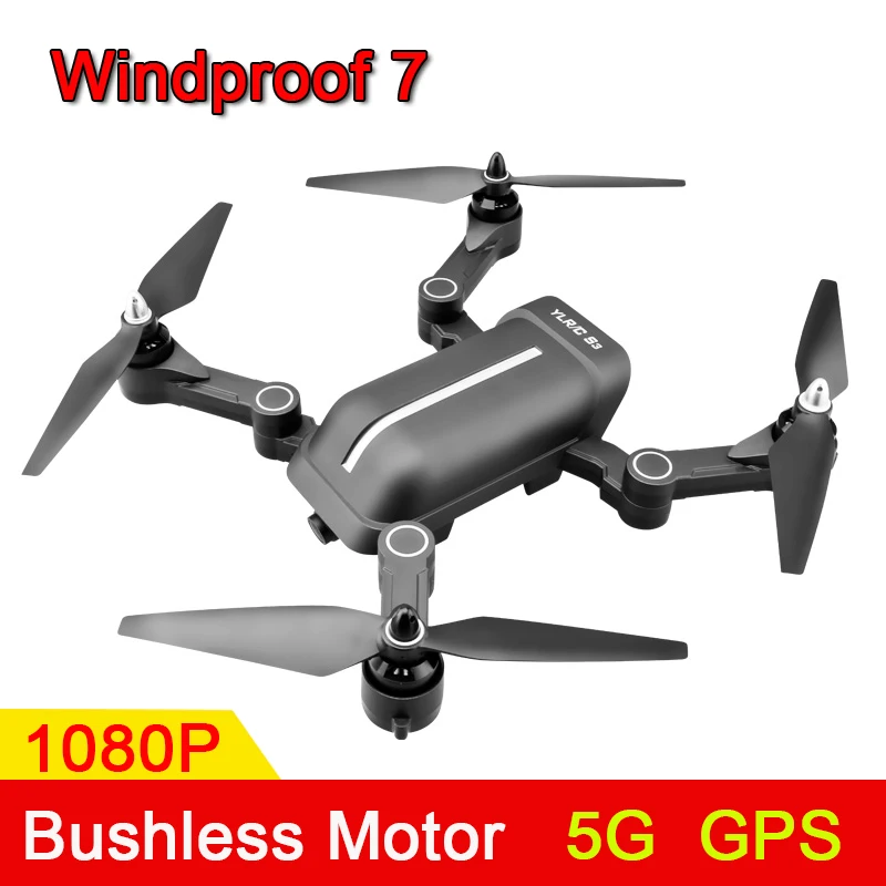 

Windproof 7 Brushless Motor 1080P HD Camera Drone 5G WiFi FPV Dual GPS Positioning Foldable Rc Shockproof Quadcopter Aircraft
