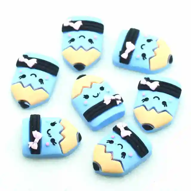 Resin Back to School Stationery Scrapbook Embellishments Miniatures|School Party Decoration Crafts|Back to School Gifts Pencil-10PCS