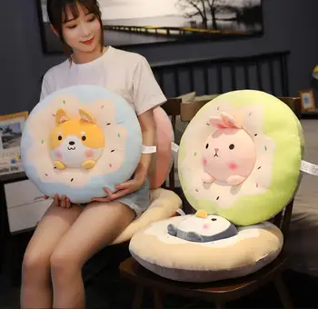 

Cartoon Dog Rabbit Penguin Chair Seat Cushion Stuffed Toys Soft Plush Birthday Christmas Gift Toy #5654