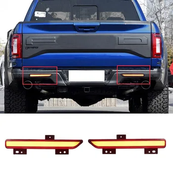 

Car Rear Bumper Light Modified Running Brake Light Reversing Light Turn Signal for Ford Raptor F150 2016-2018