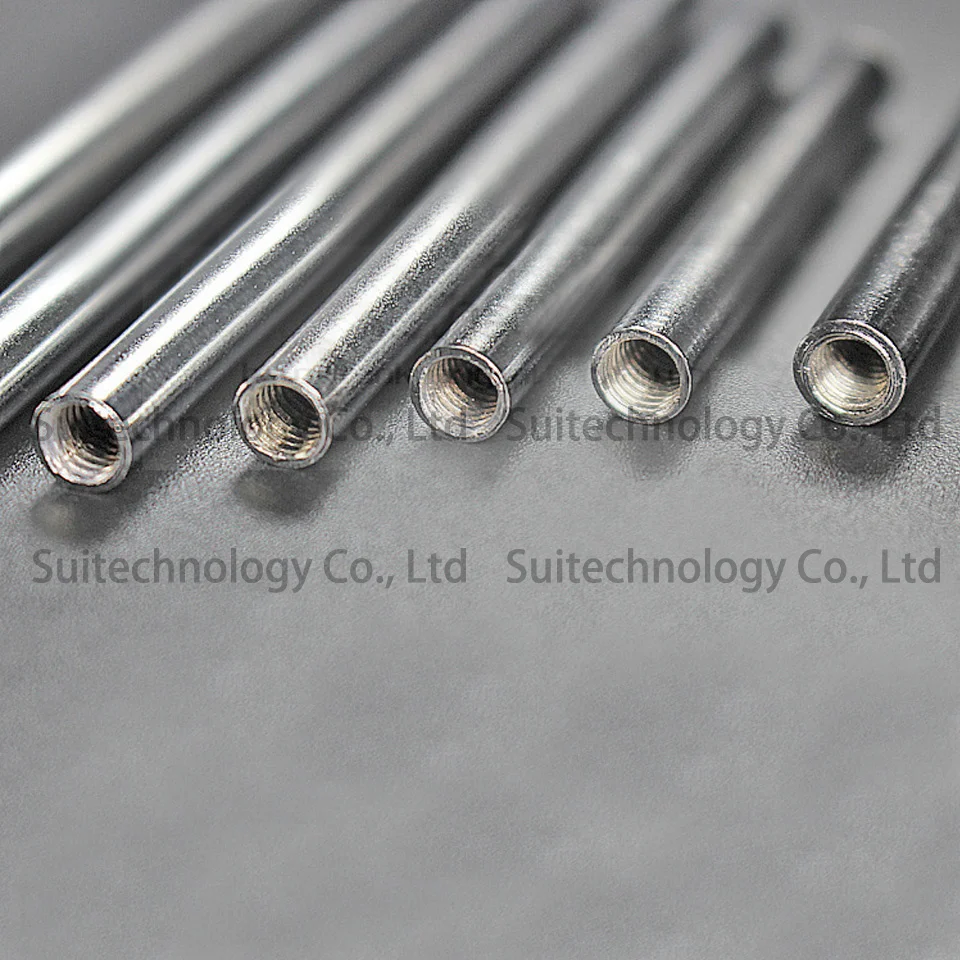 5pcs Inner M4 Connecting Hollow Straight Pipe Diameter 4.8mm M4 Internal Thread Connecting Rod With Internal Thread 4