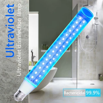 

E27 UVC Germicidal Lamp Ultraviolet Disinfection Corn Bulb Sterilization Lamp Light Kitchen Bedroom Hospital