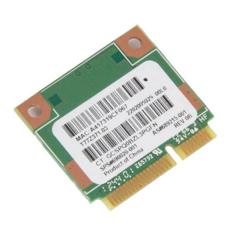 150 Мбит/с 2,4 ГГц Ralink RT3290 802.11b/g/n беспроводной WLAN WiFi+ Bluetooth BT 4,0 Половина Mini PCI-E карта для hp CQ58 M4 M6 4445S DV4