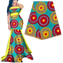 Мода Анкара африканская печать воск ткань настоящий голландский воск ткань хлопок лучшее качество Базен швейный материал для платья 6 ярдов
