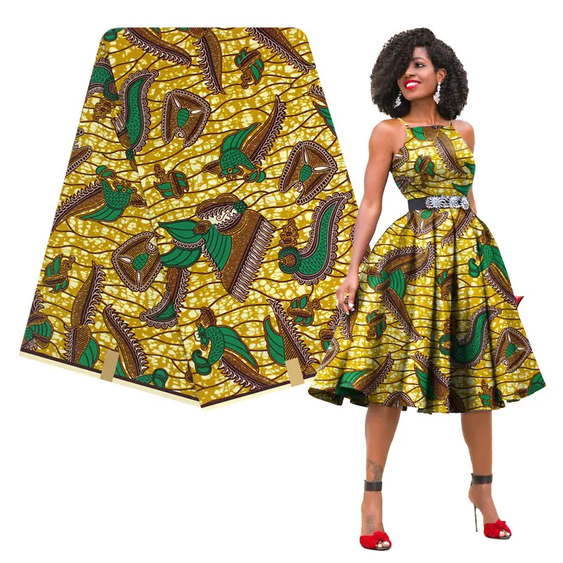 Африканская ткань с принтом, африканская ткань, новинка, Африканский Воск H181128