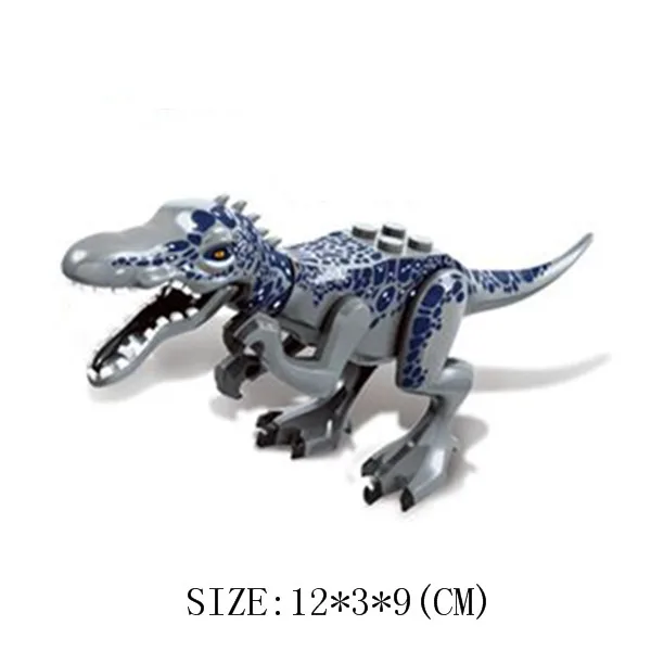 80 шт. Парк Юрского Периода Динозавры овраптор indominius Rex Baryonyx тираннозавр рекс фигурки строительные блоки кирпичи детские игрушки