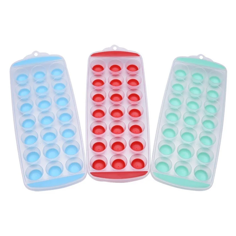 Hot Sale New Round 3 Color 3x7 Ice Tray Mold Refrigerator Bar Kitchen Cream Cube Manufacturing Mould | Дом и сад
