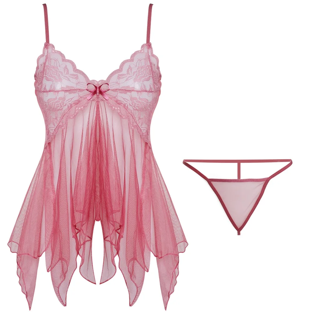 pink XL, сексуальный комплект нижнего белья, бюстгальтер на грудь и штаны, Tenue, сексуальный женский эротический Кружевной Костюм, секс-игрушки для взрослых, для пар, флирта - Цвет: pink