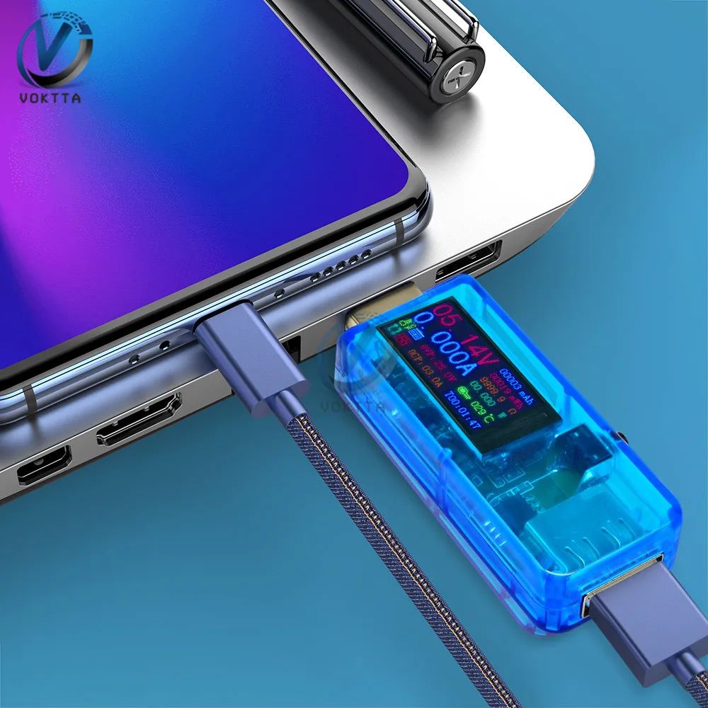 USB тестер цифровой ЖК-вольтметр измеритель тока Амперметр детектор Поддержка QC 2,0 3,0 зарядное устройство индикатор USB доктор