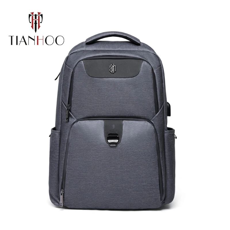 

TIANHOO High QualityMen Backpacks Leisure Sports Outdoor Computer Backpack USB Charging School Bag Waterproof Bags