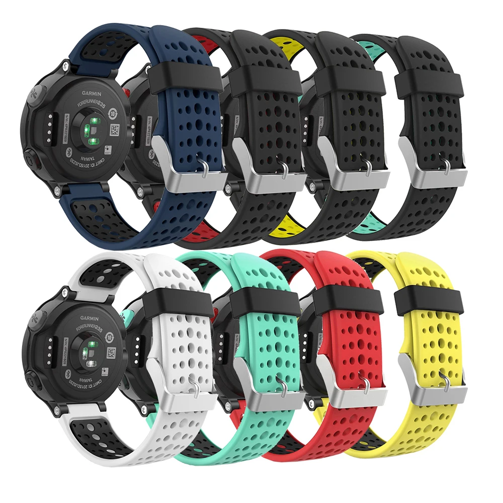 Для Garmin Forerunner 235 Ремешок Браслет Силиконовый ремешок для смарт-часов Garmin Forerunner 220/230/235/620/630/735XT/235Lite аксессуары
