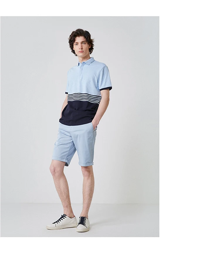 Избранные хлопковые обычной посадки с коротким рукавом отложной воротник Poloshirt S | 419206558