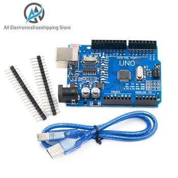 

UNO R3 Development Board ATmega328P CH340 CH340G For Arduino UNO R3 With Straight Pin Header