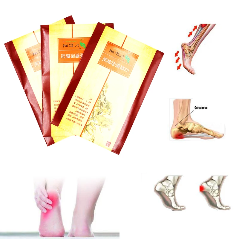 2 шт./лот пластырь для облегчения боли в пятке травяной быстрого ухода за