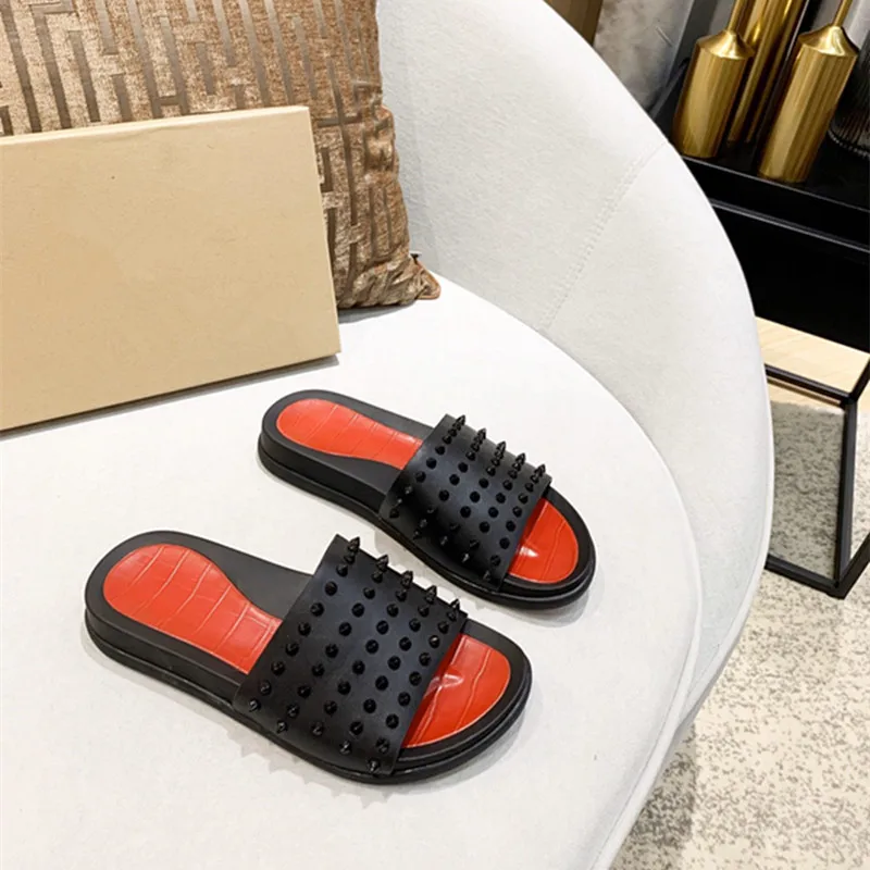 red bottom flip flops