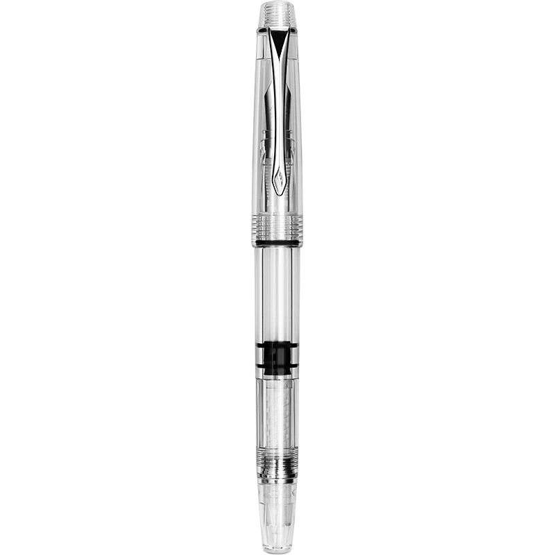 Details about   New Penbbs 494 Transparent Piston Fountain Pen Demonstrator Ink Pen EF F Nib 