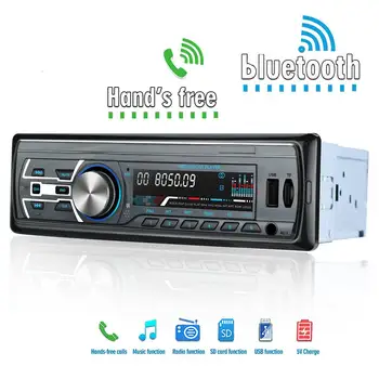 

bluetooth Autoradio Car Stereo Radio Digital FM Aux Input Receiver SD USB In-dash 1 Din Car MP3 Multimedia Player Universal