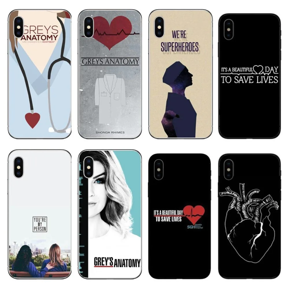 Чехол для iPhone 7 5 SE 5s 6 6S Plus GREYS Anatomy TPU Мягкий силиконовый чехол|Чехлы-накладки| |